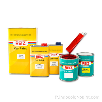 Reiz Paint Auto Automotive Reiz 1k 2k Metallic Silver Top Coat White Car Paint